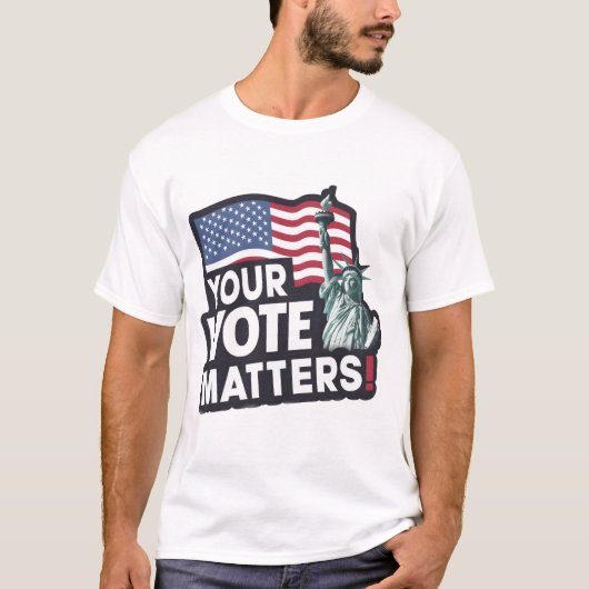 Your Votes Matters USA選挙2024 Tシャツ (正面)