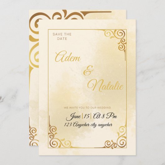 Your wedding's card 招待状 (正面/裏面)