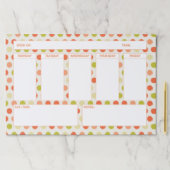 Your Weekly Calendar：かわいい水玉模様パターン ペーパーパッド (インサイチュ)