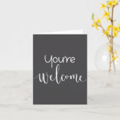 Your Welcome Fun Novelty Saying Quote You're Welco カード (黄色い花)