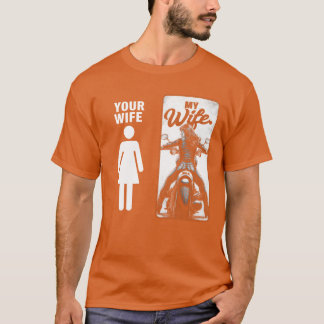 Your Wife Is Simple My Wife Biker Wife Valentine M Tシャツ