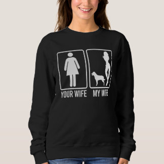Your Wife My Wife  For Husband Rottweiler Dog Dad スウェットシャツ