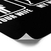 Your Wife My Wife Spouse Husnd 8 Ll Billiards Pool ポスター (角)