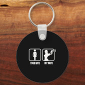 Your Wife - My Wife Stol _ Guns - Valentines Day G キーホルダー (正面)