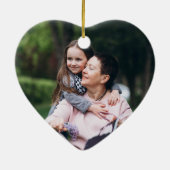 Your Wings パーソナライズされた Memorialハート紫 セラミックオーナメント (裏面)