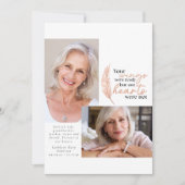 Your Wings Was Readyバラ金ゴールド悔やみや弔慰写真 サンキューカード (正面)