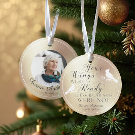 Your Wings Was Ready金ゴールド写真記念（鳥）ショウジョウコウカンチョウ オーナメント