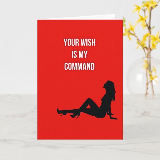 Your Wish My Command Hot Card カード (黄色い花)