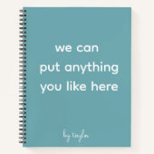 Your Wordsノートブパーソナライズされたック ノートブック (正面)