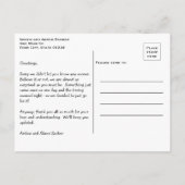 Your Words and Photo おもしろい Elopment 案内ポストカード (裏面)
