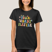 Your Words Matter Retro Pathologist Mental Health  Tシャツ (正面)