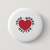 Your Words Matter Speech Pathology Pathology SLP 缶バッジ (正面)