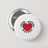 Your Words Matter Speech Pathology Pathology SLP 缶バッジ (正面&裏面)