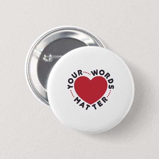 Your Words Matter Speech Pathology Pathology SLP 缶バッジ (正面&裏面)