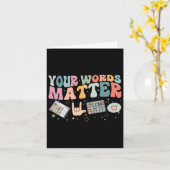 Your Words Problem Speechセラピー言語Patholo カード (黄色い花)