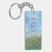 Your words Red Poppiesキーホルダー キーホルダー (正面左)