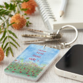 Your words Red Poppiesキーホルダー キーホルダー (正面右)