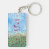 Your words Red Poppiesキーホルダー キーホルダー (裏面)