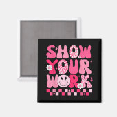 Your Work Math先生テスト日やる気を起こさせるテスト マグネット (正面/裏面)