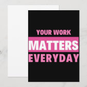 Your Work Matters Everyday サンキューカード (正面/裏面)