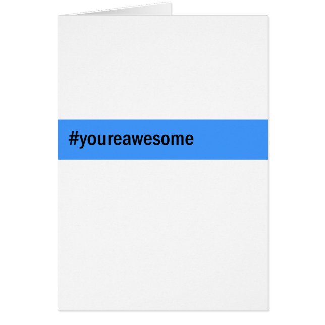 #yourawesome hashtag (正面)