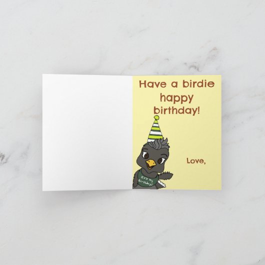 You're 3 Happy Birthday Card カード (内部)