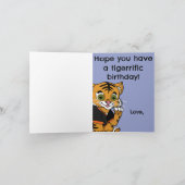 You're 3 Tiger Cub Happy Birthday Card カード (内部)