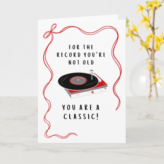 You're A Classic Birthday カード (黄色い花)