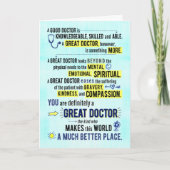 You're a Great Doctor, Making World a Better Place カード (正面)