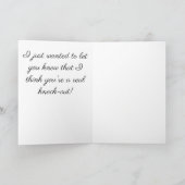 You're a Knock-out Robot Greeting Card カード (内部)