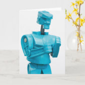 You're a Knock-out Robot Greeting Card カード (黄色い花)