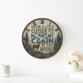 You're a Little Closer to Heaven in a Cabin  ラージ壁時計 (ホーム)