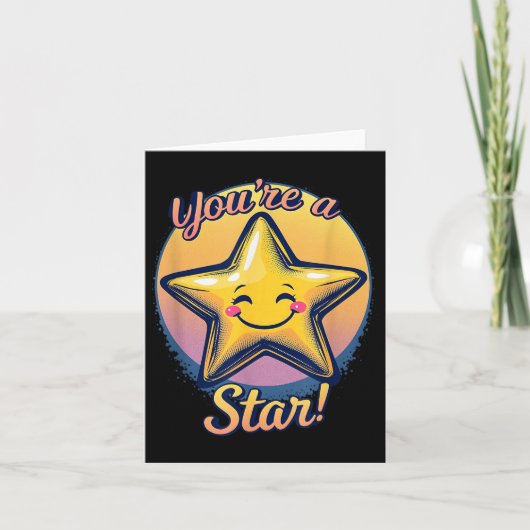 You're A Star Compliment Day Motivational Design カード (正面)