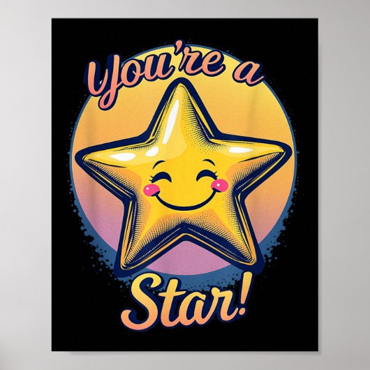 You're A Star Compliment Day Motivational Design  ポスター (正面)