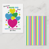 You're Amazing Maze Classroom Valentine Note Card ノートカード (正面/裏面)