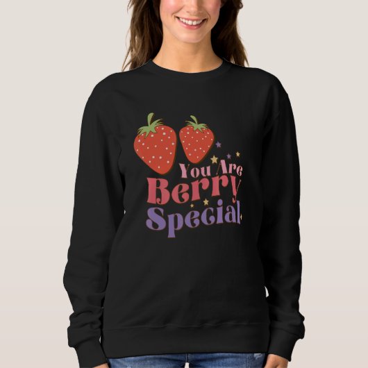 You're Berry Special Cute Fall Women's Sweet Pun 8 スウェットシャツ (正面)