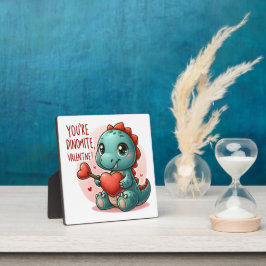 Youre Dinomiiteバレンタインデンかわいい恐竜の愛 フォトプラーク