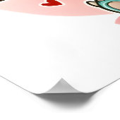 Youre Dinomiiteバレンタインデンかわいい恐竜の愛 ポスター (角)