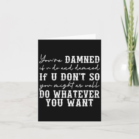 Youre Ed If U Do And Ed If U Dont  カード (正面)