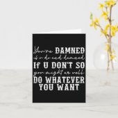 Youre Ed If U Do And Ed If U Dont  カード (黄色い花)