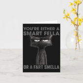 You're Either A Smart Fella Or A Fart Smella Funny カード (黄色い花)