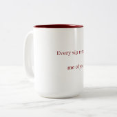You're Everything to Me – Romantic Custom Gift Mug ツートーンマグカップ (正面左)