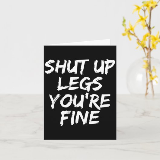 You're Fine Funny Running  カード (黄色い花)