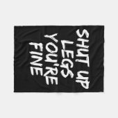 You're Fine Funny Running  フリースブランケット (正面(横))