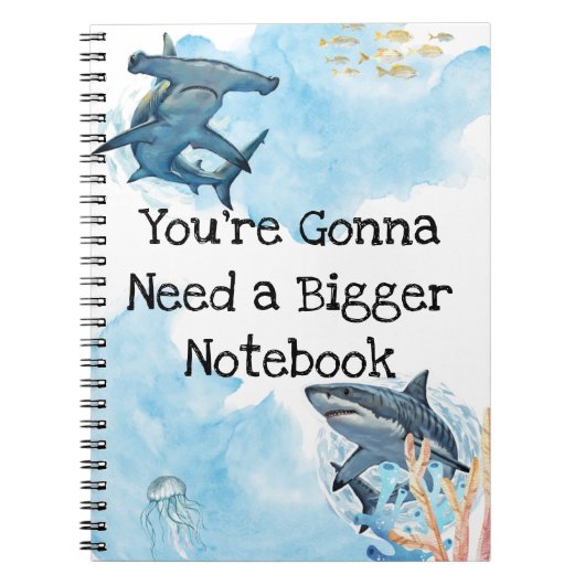 You're Gonna Need a Bigger Notebook, sharks ノートブック (正面)