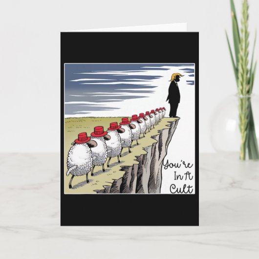 You're In A Cult - Funny Anti Trump  カード (正面)