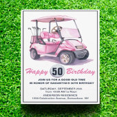  You're Invited to a Tee-rific 50th Golf Party 招待状