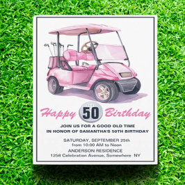  You're Invited to a Tee-rific 50th Golf Party 招待状