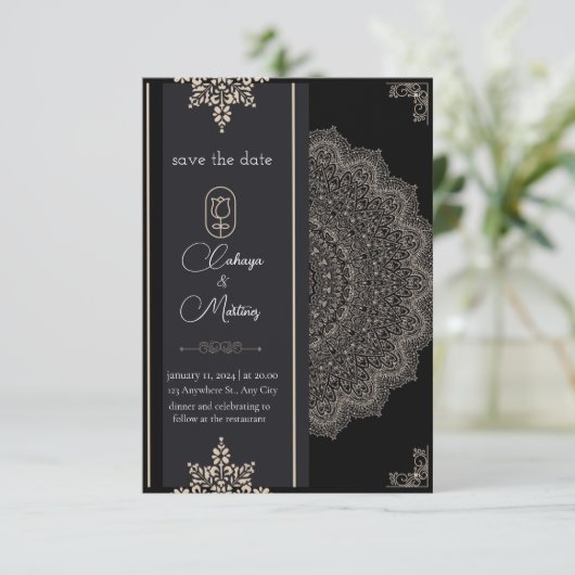 You're invited to our wedding | Save the date セーブザデート (スタンド正面)