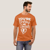 Youre Kicking Me Smalls Cute Pregnant Baseball Gif Tシャツ (正面フル)